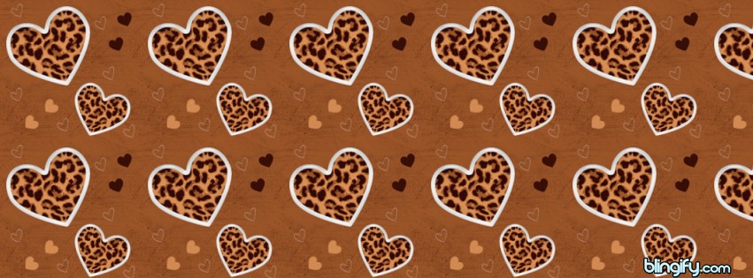 Leopard hearts facebook cover