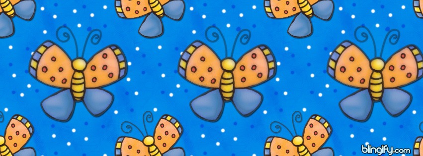Blue Butterfly facebook cover