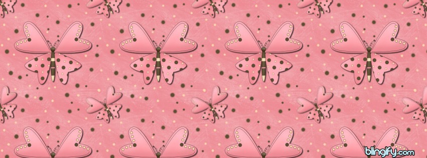 Pink Butterfly facebook cover