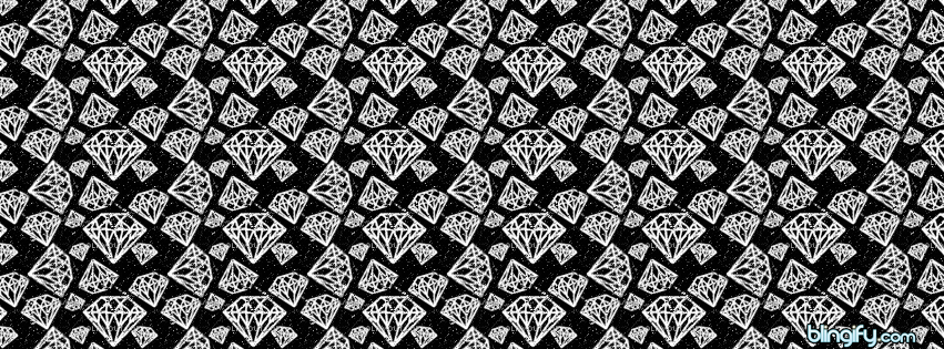 Black And White Diamond facebook cover