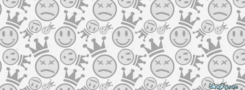 Black And White Face facebook cover