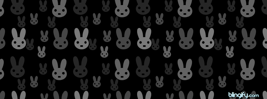 Black And White Rabbits facebook cover