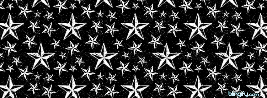 Black And White Stars facebook cover