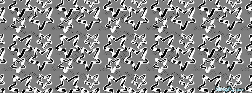 Black And White Stars facebook cover