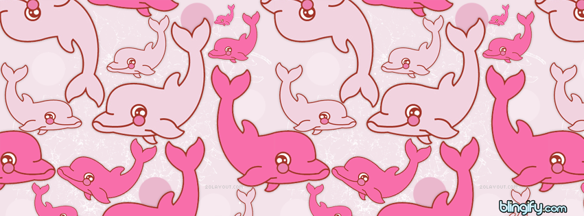 Cute Dolphin facebook cover