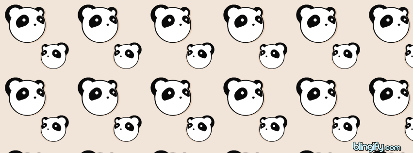 Cute Panda facebook cover