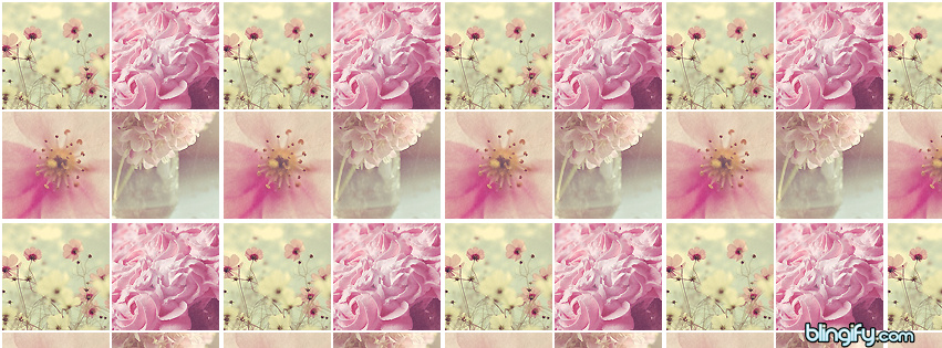Flower Icons facebook cover