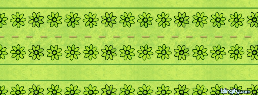 Green Flowers facebook cover