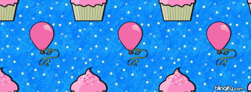 Cupcake Ballons facebook cover