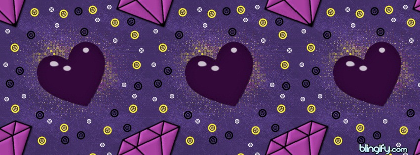 Heart And Diamonds facebook cover