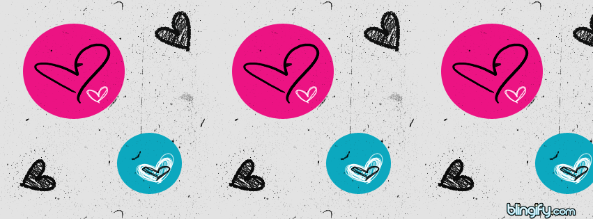 Love Hearts facebook cover