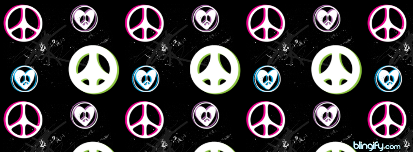 Peace And Love facebook cover