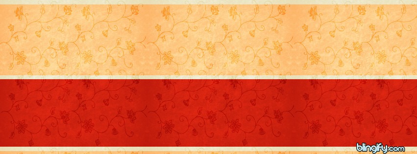 Faded Flower Stripes facebook cover