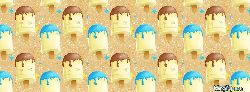 Cute Ice Cream facebook cover