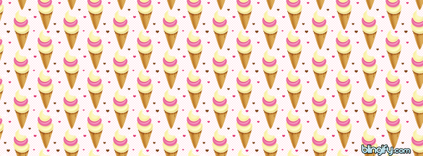 Cute Ice Cream facebook cover