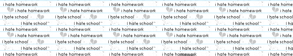 I Hate Homework I Hate School google plus cover
