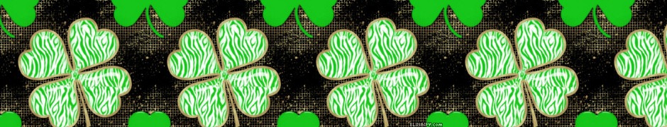 Zebra Print Shamrock google plus cover Zebra Print Shamrock google plus cover