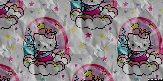 Hello Kitty Paper Stars  google plus cover
